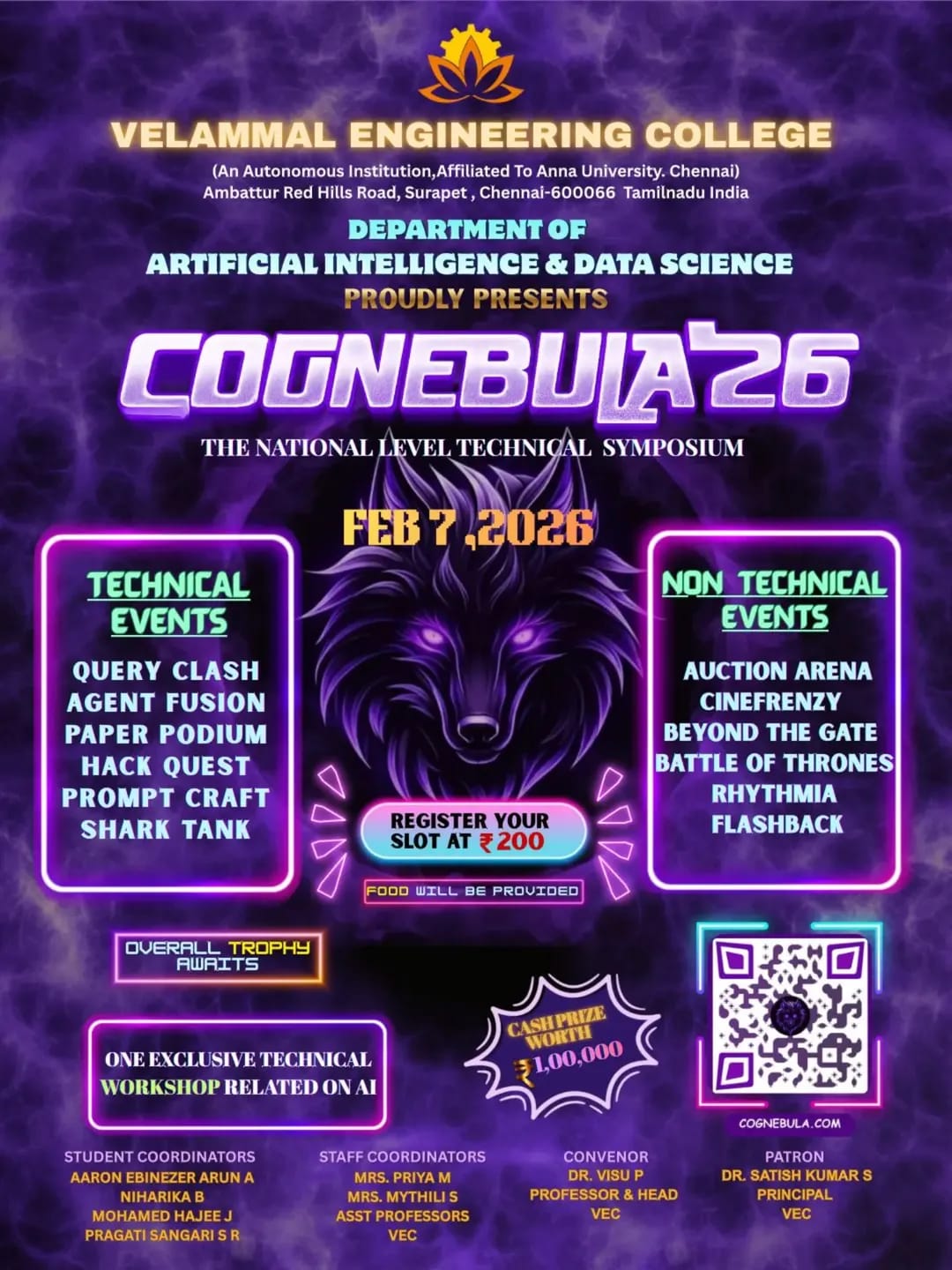 COGNEBULA'26 Technical Symposium Poster 
